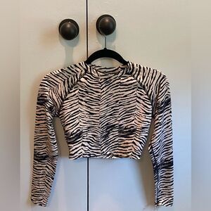 New. WET from L.A. Zebra rash guard. Women’s size medium.